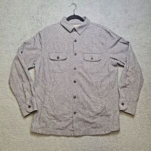 Grayers Heritage Cold Weathered Heavy Flannel Long Sleeve Button Up Shirt Size L